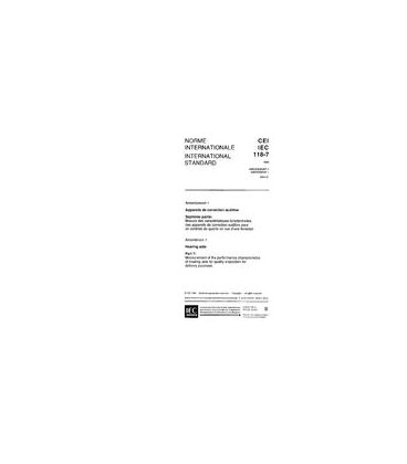 IEC 60118-7 Amd.1 Ed. 1.0 b:1994