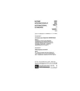 IEC 60169-7 Amd.1 Ed. 1.0 b:1993