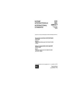 IEC 61029-2-7 Ed. 1.0 b:1993
