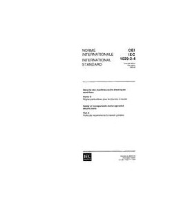 IEC 61029-2-4 Ed. 1.0 b:1993