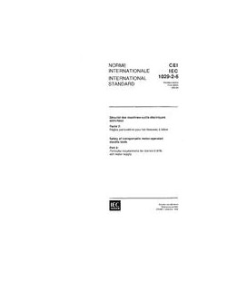 IEC 61029-2-6 Ed. 1.0 b:1993