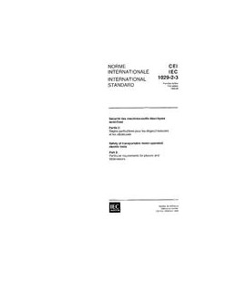 IEC 61029-2-3 Ed. 1.0 b:1993