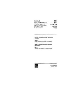 IEC 61029-2-2 Ed. 1.0 b:1993