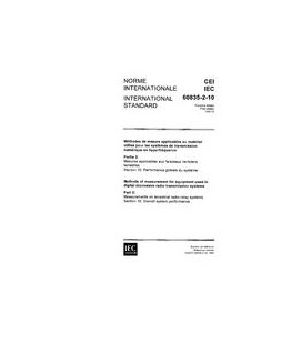 IEC 60835-2-10 Ed. 1.0 b:1992