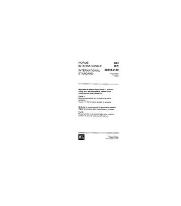 IEC 60835-2-10 Ed. 1.0 b:1992