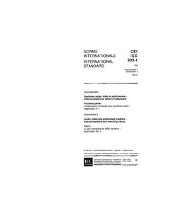IEC 60933-1 Amd.1 Ed. 1.0 b:1992