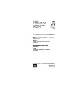 IEC 60244-5 Ed. 2.0 b:1992