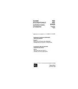 IEC 60574-21 Ed. 1.0 b:1992