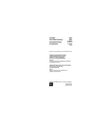 IEC 61120-4 Ed. 1.0 b:1992