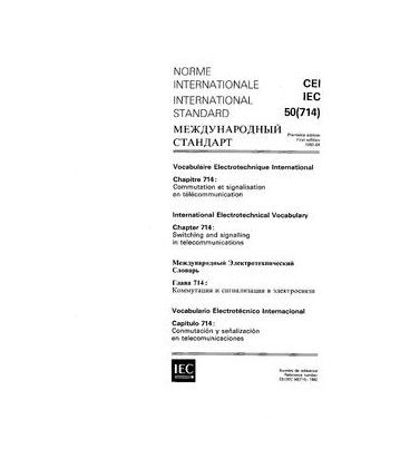 IEC 60050-714 Ed. 1.0 t:1992