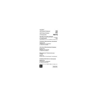 IEC 60050-714 Ed. 1.0 b:1992