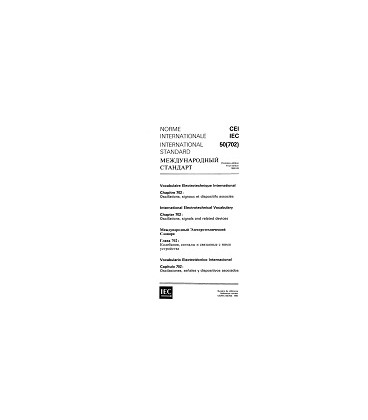IEC 60050-702 Ed. 1.0 b:1992