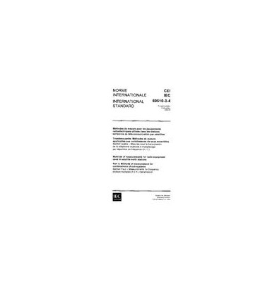 IEC 60510-3-4 Ed. 1.0 b:1992