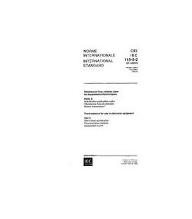 IEC 60115-5-2 Ed. 1.0 b:1992