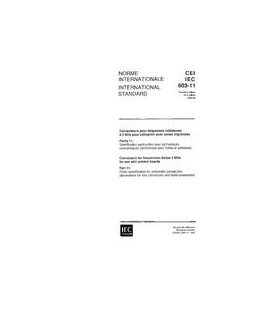 IEC 60603-11 Ed. 1.0 b:1992