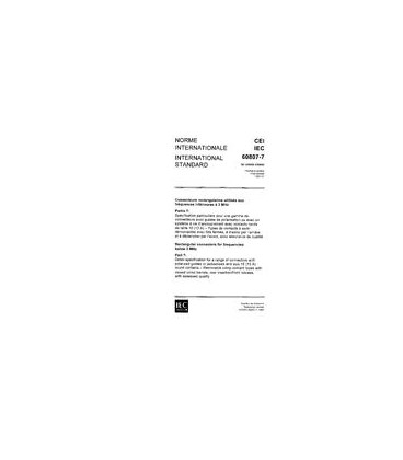 IEC 60807-7 Ed. 1.0 b:1991