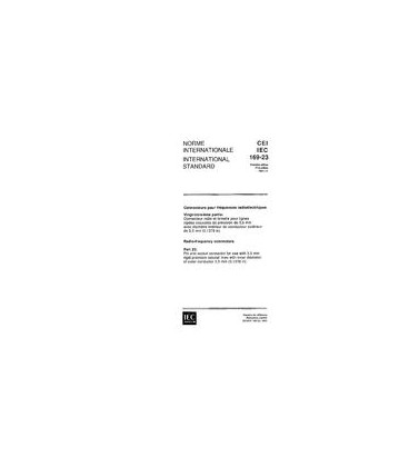 IEC 60169-23 Ed. 1.0 b:1991