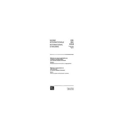 IEC 60315-6 Ed. 1.0 b:1991