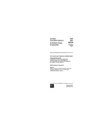 IEC 60169-24 Ed. 1.0 b:1991