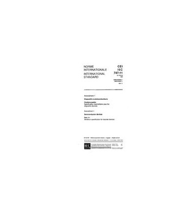 IEC 60747-11 Amd.1 Ed. 1.0 b:1991