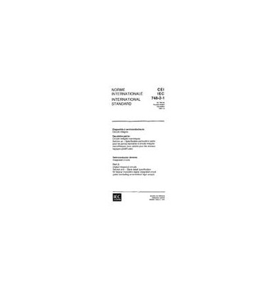 IEC 60748-2-1 Ed. 1.0 b:1991