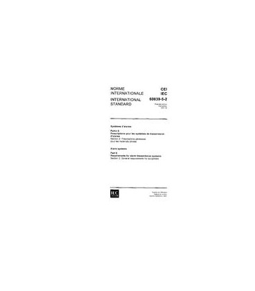 IEC 60839-5-2 Ed. 1.0 b:1991