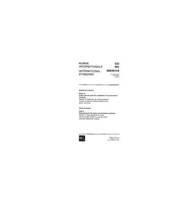 IEC 60839-5-6 Ed. 1.0 b:1991