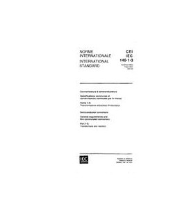 IEC 60146-1-3 Ed. 3.0 b:1991