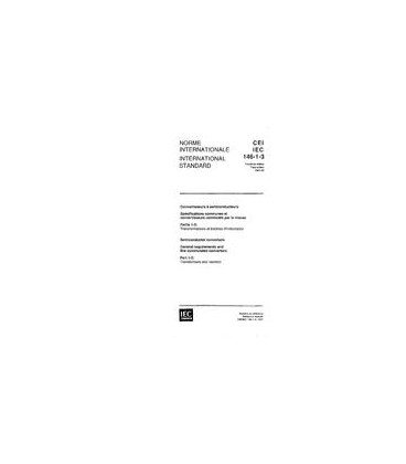 IEC 60146-1-3 Ed. 3.0 b:1991