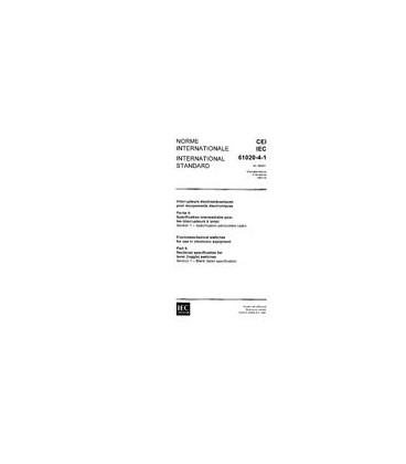 IEC 61020-4-1 Ed. 1.0 b:1991