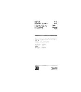 IEC 60268-17 Ed. 1.0 b:1990