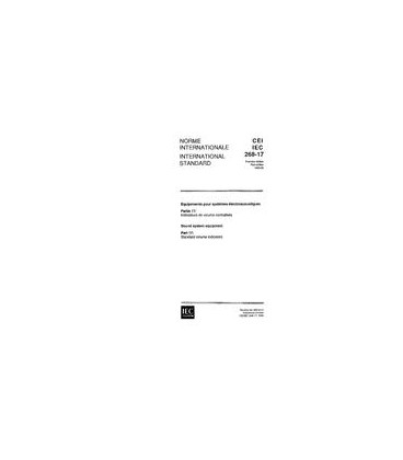 IEC 60268-17 Ed. 1.0 b:1990