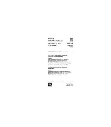 IEC 60807-3 Ed. 1.0 b:1990