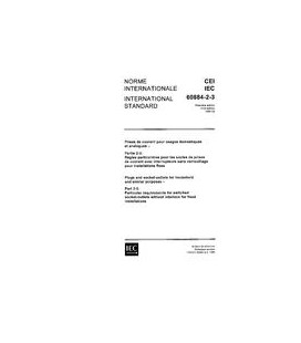 IEC 60884-2-3 Ed. 1.0 b:1989