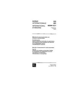 IEC 60244-12-1 Ed. 1.0 b:1989