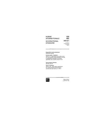 IEC 60747-6-1 Ed. 1.0 b:1989
