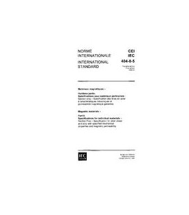 IEC 60404-8-5 Ed. 1.0 b:1989