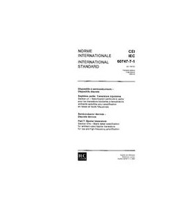 IEC 60747-7-1 Ed. 1.0 b:1989