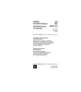 IEC 60747-7-2 Ed. 1.0 b:1989
