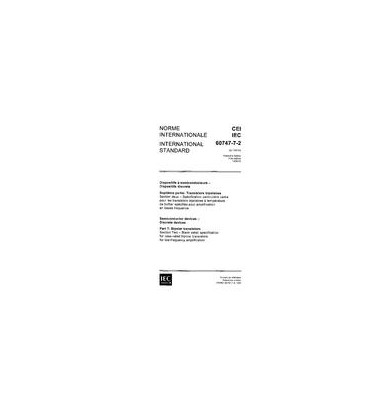 IEC 60747-7-2 Ed. 1.0 b:1989