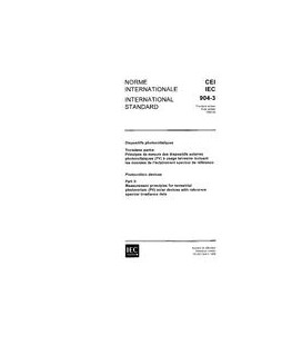 IEC 60904-3 Ed. 1.0 b:1989