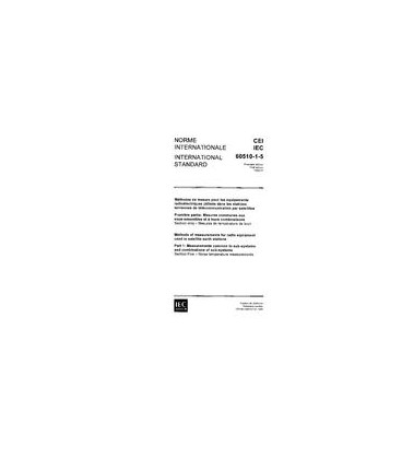 IEC 60510-1-5 Ed. 1.0 b:1988