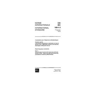 IEC 60169-1-3 Ed. 1.0 b:1988