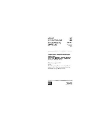 IEC 60169-1-3 Ed. 1.0 b:1988