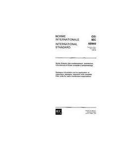 IEC 60940 Ed. 1.0 b:1988