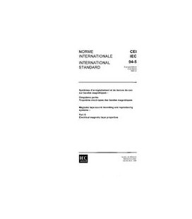 IEC 60094-5 Ed. 1.0 b:1988