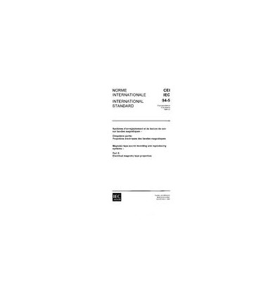 IEC 60094-5 Ed. 1.0 b:1988