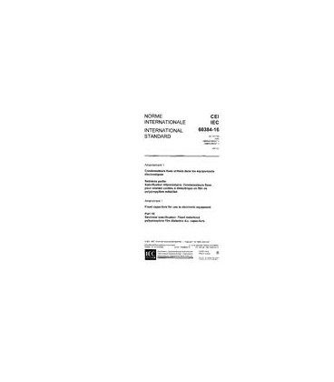 IEC 60384-16 Amd.1 Ed. 1.0 b:1987