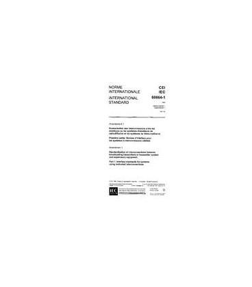 IEC 60864-1 Amd.1 Ed. 1.0 b:1987