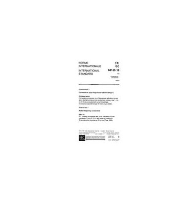 IEC 60169-10 Amd.1 Ed. 1.0 b:1986
